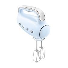 Mikser Ręczny Smeg HMF01PBUK Retro 250W - Pastelowy Niebieski z Funkcją Turbo