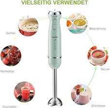Elektryczny Blender Ręczny ze Stalą Nierdzewną i Bezstopniową Prędkością