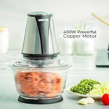 Geepas Mini Robot Kuchenny 400 W z Szklaną Miską 1