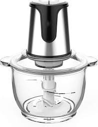 Mini Robot Kuchenny 300 W z Szkłem i Stalowymi Ostrzami